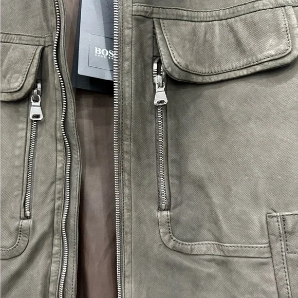 BOSS Men's Khaki Field Jacket